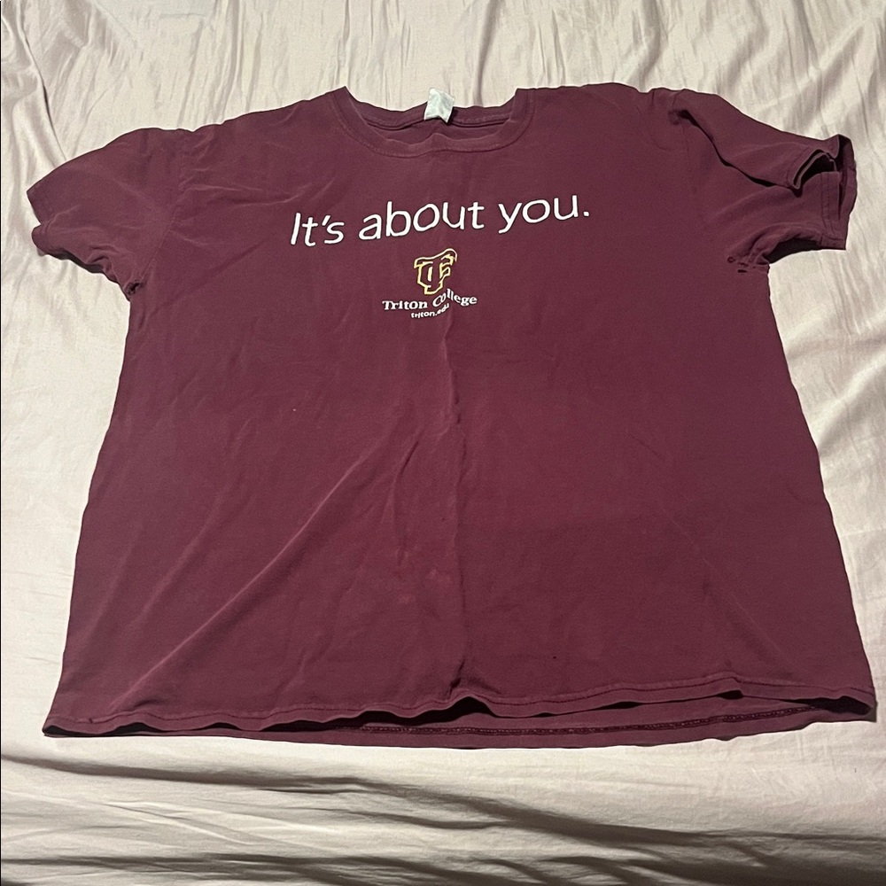 Burgundy Graphic Tee